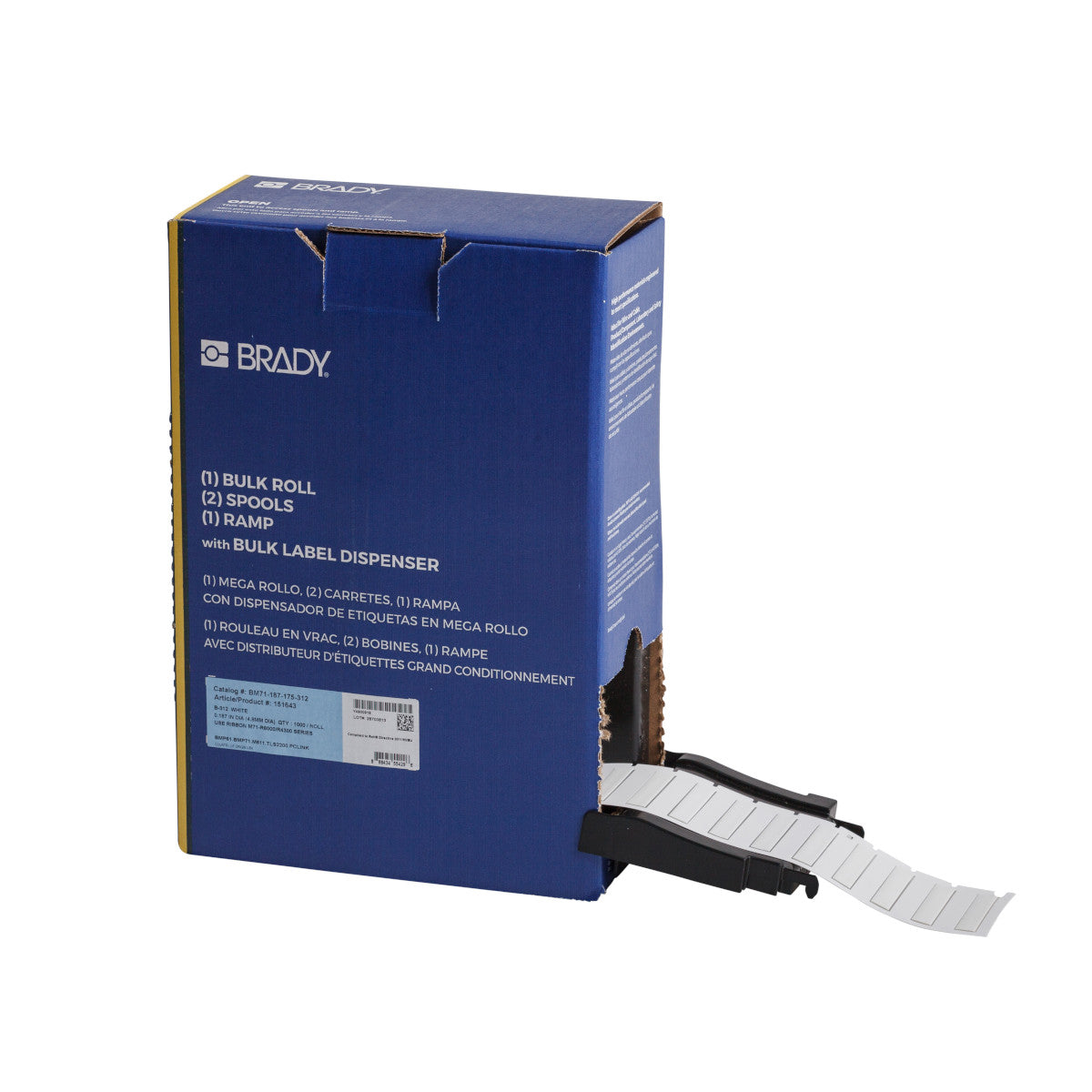 Brady BM-187-175-312 PermaSleeve® Commercial Grade Wire Markers for M610, M611, BMP61, M710 and BMP71 174441