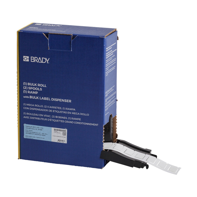 Brady BM-375-1-312 PermaSleeve® Commercial Grade Heat-Shrink Labels for M610, M611, BMP61, M710 and BMP71 174471
