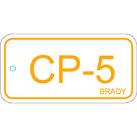 Brady Energy Tag-Cp-5-75X38Mm-Sapp/25 Energy Source Tag Control Panel 138733
