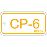 Brady Energy Tag-Cp-6-75X38Mm-Sapp/25 Energy Source Tag Control Panel 138734