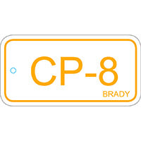 Brady Energy Tag-Cp-8-75X38Mm-Sapp/25 Energy Source Tag Control Panel 138736