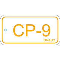 Brady Energy Tag-Cp-9-75X38Mm-Sapp/25 Energy Source Tag Control Panel 138737