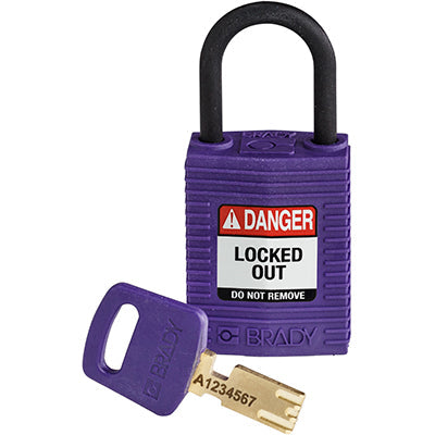Brady Cpt-Prp-25Pl-Kd SafeKey Padlocks - Compact 150186