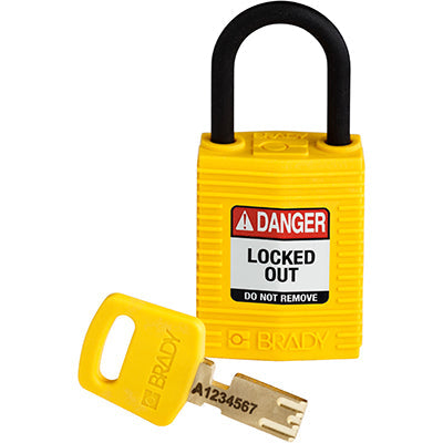 Brady Cpt-Ylw-25Pl-Kd SafeKey Padlocks - Compact 150181
