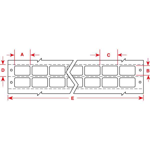 Brady DAT-2-637-10 DaTab Dot Matrix Printable Labels 028953