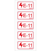Brady Energy Tag-E-11-75X38Mm-Sa/5 Energy Source Label Electrical 138819