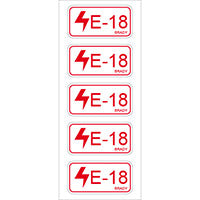 Brady Energy Tag-E-18-75X38Mm-Sa/5 Energy Source Label Electrical 138826