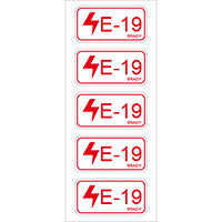 Brady Energy Tag-E-19-75X38Mm-Sa/5 Energy Source Label Electrical 138827