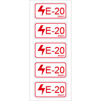 Brady Energy Tag-E-20-75X38Mm-Sa/5 Energy Source Label Electrical 138828