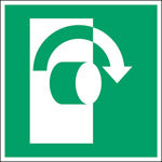 Brady E/E019/Nt-Sa-Pholumc-150X150/1-B Glow-in-the-dark safety sign 834676