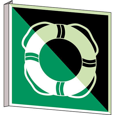Brady E/E061/Nt/Bipvc-Pholumb-151X151-1 ISO Safety Sign - Water life-saving equipment 238123