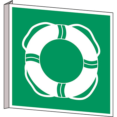 Brady E/E061/Nt/Bipvc-151X151-1 ISO Safety Sign - Water life-saving equipment 238070