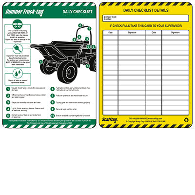 Brady Ent-Gb-Etsi-Std-Dump-50 Dumper Truck-Tag 302997