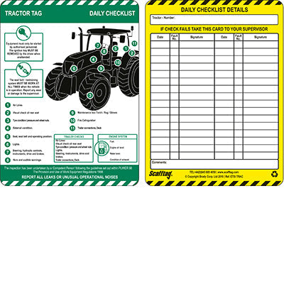 Brady Ent-Gb-Etsi-Std-Trac-50 Tractor-Tag 303000