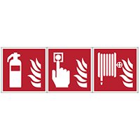 Brady F/F001/F005/F002/Nt-Bipvc-Pholumc-200X60 Glow-in-the-dark Safety Sign 134714