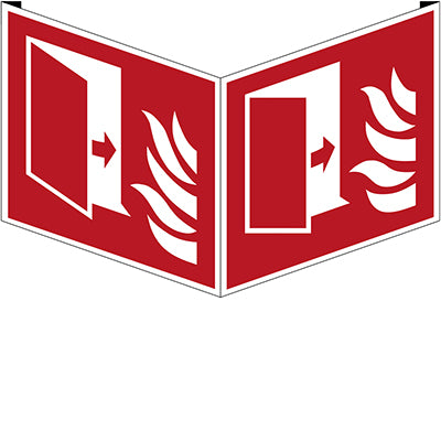 Brady F/F007/Nt/Vpvc-151X151-1 ISO Safety Sign - Fire protection door 197858
