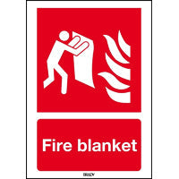 Brady F/F016/En26-Pp-148X210-1/B Fire Blanket - Safety Sign - ISO7010 195726