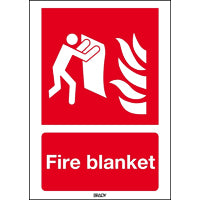 Brady F/F016/En26-Pp-210X297-1/B Fire Blanket - Safety Sign - ISO7010 195725