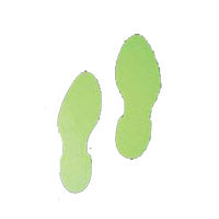 Brady Antislip Pholum B Footpr 40X90/10 Pairs Glow-in-the-dark Footprints 836824