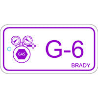 Brady Energy Tag-G-6-75X38Mm-Pp/25 Energy Source Tag Gas 138756