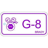 Brady Energy Tag-G-8-75X38Mm-Pp/25 Energy Source Tag Gas 138758