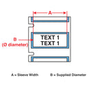 Brady M7-750-1-7641-YL PermaSleeve® Low Smoke Zero Halogen Heat-Shrink Labels for M710 and BMP71 174649