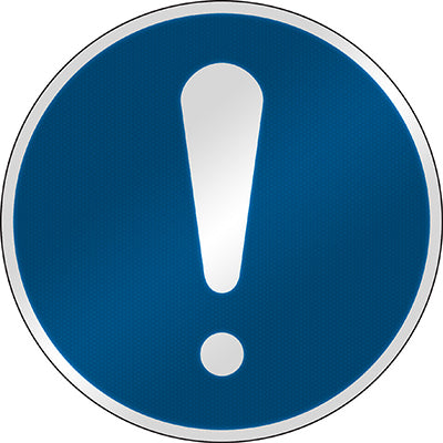 Brady M/M001/Nt/Rfl-Dia395-1 ISO Safety Sign - General mandatory 303052