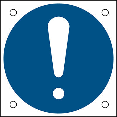 Brady M/M001/Nt/Alu05-50X50-1 ISO Safety Sign - General mandatory sign 302674