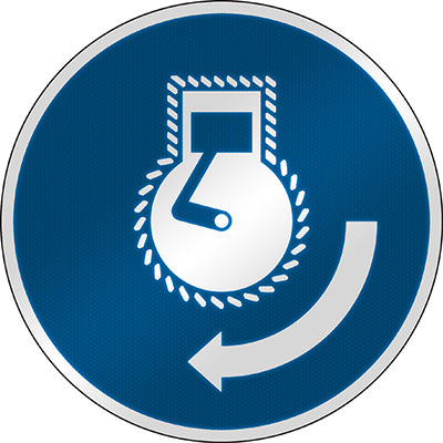 Brady M/M038/Nt/Rfl-Dia395-1 ISO Safety Sign - Start engine in launch sequence 303233