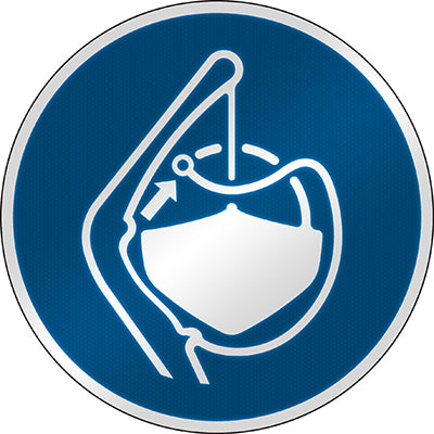 Brady M/M045/Nt/Rfl-Dia395-1 ISO Safety Sign - Release lifeboat gripes in launch sequence 303268