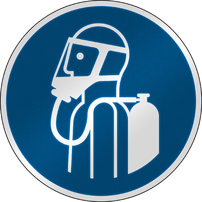 Brady M/M047/Nt/Rfl-Dia395-1 ISO Safety Sign - Use self-contained breathing appliance 303278