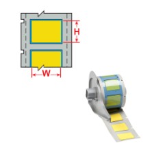 Brady BM71-500-1-342YL Bulk Permasleeve Wire Marker Sleeves For M611, Bmp61 And Bmp71 115022