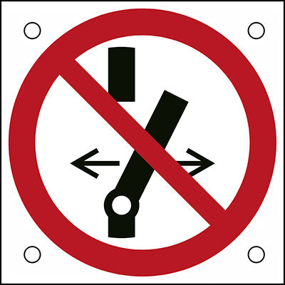 Brady P/P031/Nt/Alu05-50X50-1 ISO Safety Sign - Do not alter the switch 302715