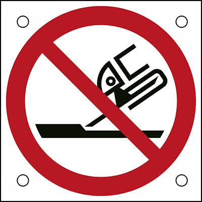 Brady P/P032/Nt/Alu05-50X50-1 ISO Safety Sign - Do not use for face grinding 302716