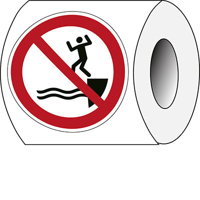 Brady P/P061/Nt/Pe-Dia100-250 ISO Safety Sign - No jumping into water 240936