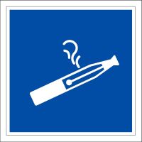 Brady I/Pic901/Nt-Pp-200X200/1-B Information Sign - Electronic cigarettes allowed 138495