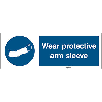 Brady M/Pic903/En511/Pp-297X105-1 ISO Safety Sign - Protective Arm Sleeve 237938