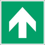 Brady Pic A090-400X400-Pe-Crd/1 ISO Safety Sign - Direction arrow (90° increments), safe condition 814415