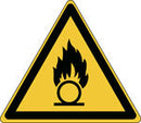 Brady Pic W028-Tri 015-Pe-Sheet/1 ISO Safety Sign - Warning; Oxidizing substance 830457