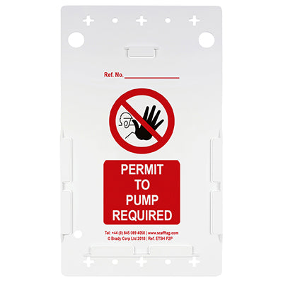 Brady Ent-Gb-Etsh-P2P Permit to Pump Holder 237870