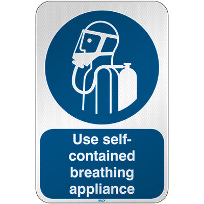 Brady M/M047/En519/Rfl-390X590-1 ISO Safety Sign - Use self-contained breathing appliance 303279