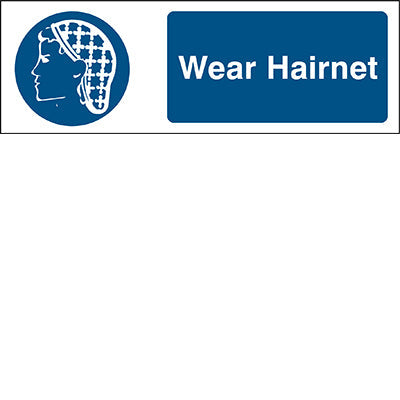 Brady M/Pic286/En407/Tm-450X150-1 Safety Sign - Wear Hairnet 199309