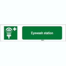 Brady Sten E011-450X150-Pp-Crd/1 ISO 7010 Sign - Eyewash station 815632
