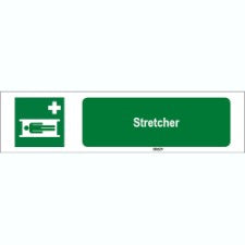 Brady Sten E013-150X50-Pp-Crd/1 ISO 7010 Sign - Stretcher 815947
