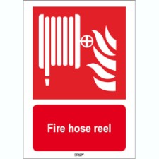 Brady Sten F002-297X420-Al-Crd/1 ISO 7010 Sign - Fire hose reel 817124