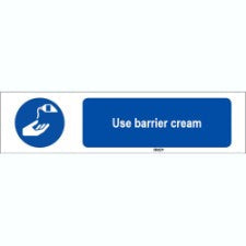 Brady Sten M022-297X74-Pe-Crd/1 ISO 7010 Sign - Use barrier cream 821161