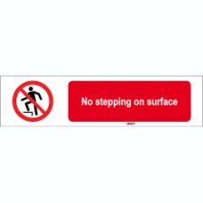 Brady Sten P019-297X74-Pp-Crd/1 ISO 7010 Sign - No stepping on surface 824298