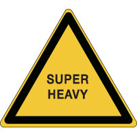 Brady W/Pic490/En397-Sa-Tri250/1-B Transport Sign for Super Heavy load 195995