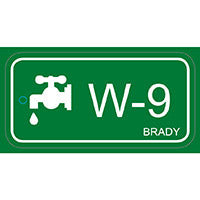 Brady Energy Tag-W-9-75X38Mm-Pp/25 Energy Source Tag Water 138754