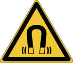 Brady W/W006/Nt-Sa-Tri 10/54-B Warning; Magnetic field - ISO 7010 139025